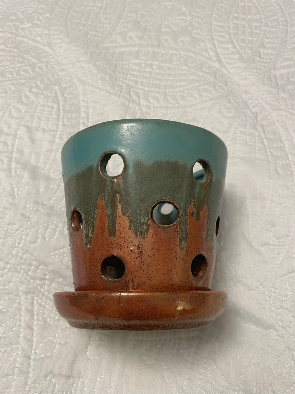 Allen + Roth Ceramic Planter Pot for Orchids or Succulents with Drainage Holes - Picture 9 of 11